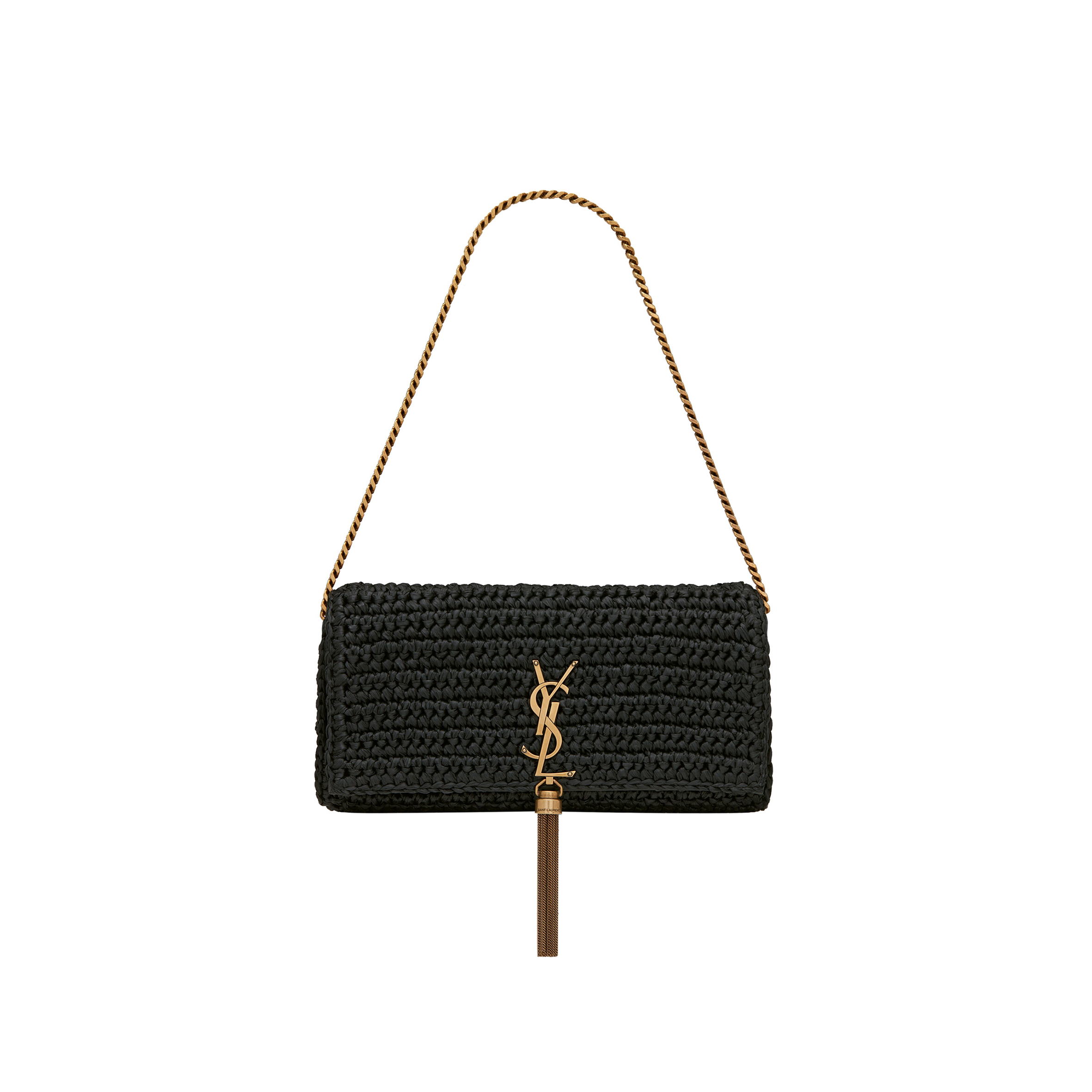 YSL KATE 99 TASSEL IN RAFFIA 604276GG66W1000 (26*13.5*4.5cm)